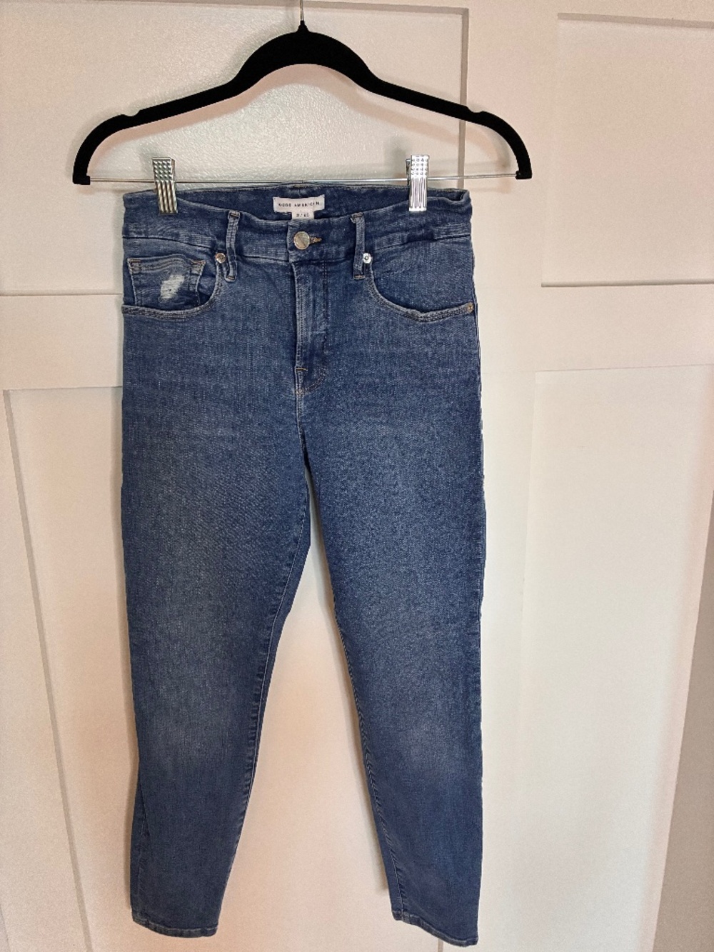 Good American Good Legs Skinny Cropped jeans